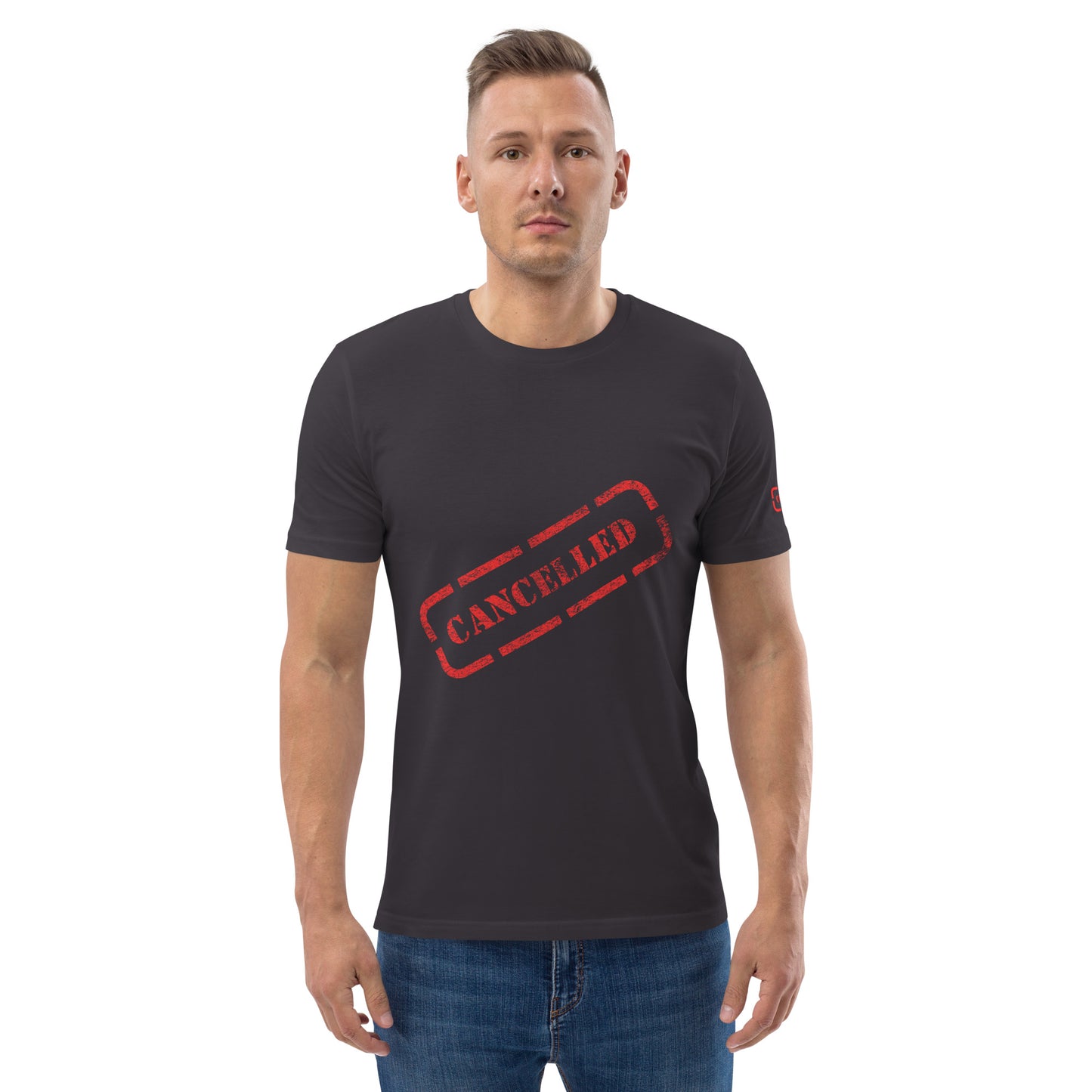 CANCELLED Stamp Logo Unisex organic cotton t-shirt